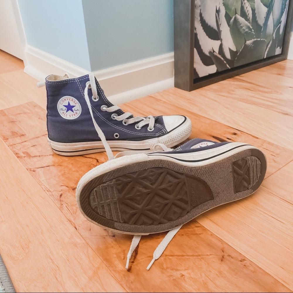 Classic Navy High Top Converse